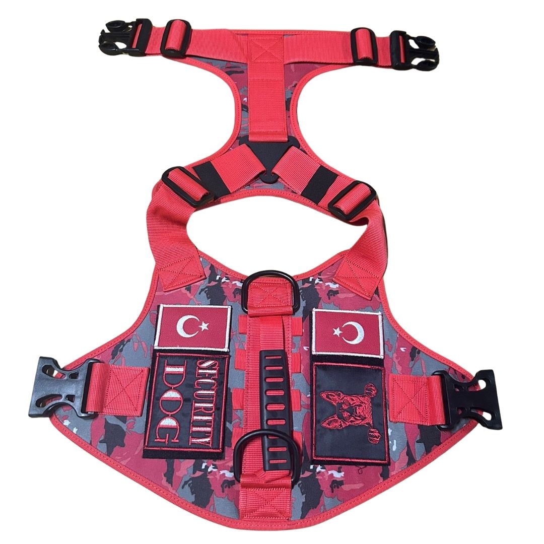 Kırmızı Renk Taktikal Yelek L Beden-1