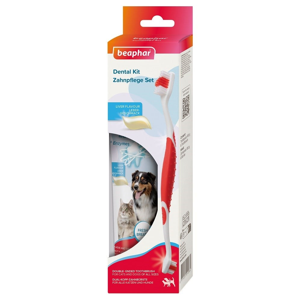 Kit Köpek Diş Fırçası ve Diş Macunu Seti 100 GR-1