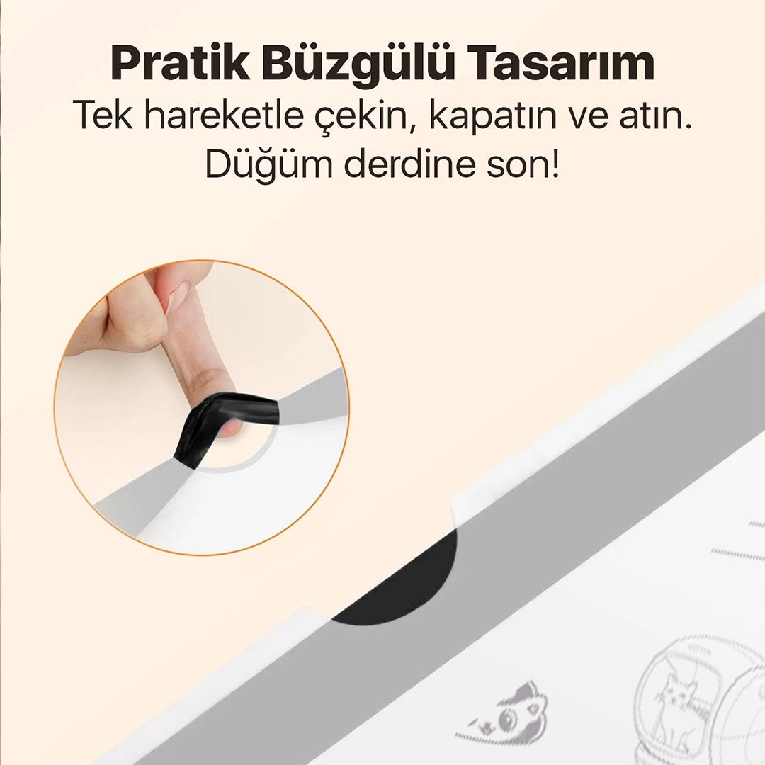 Kokulu Büzgülü Çöp Torbası (Tüm Otomatik Tuvaletler İçin)-3