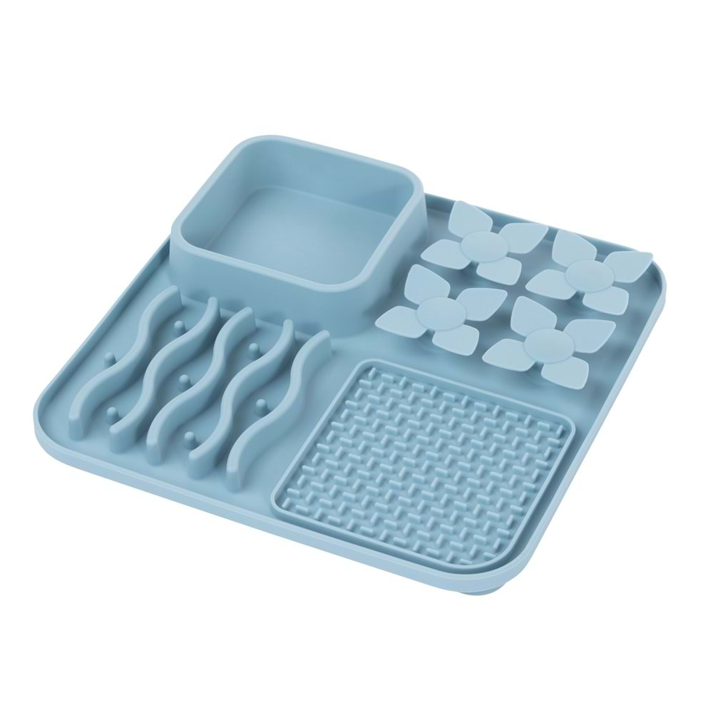 Lecca Pro 4İN1 Yavaş Beslenme ve Yalama Matı Blue Brsp-60569917-3