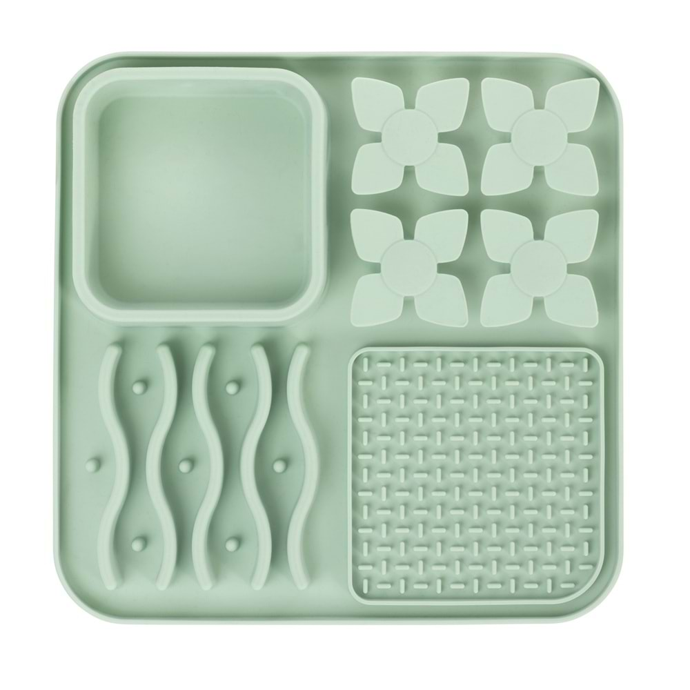 Lecca Pro 4İN1 Yavaş Beslenme ve Yalama Matı Green Brsp-60569803-4