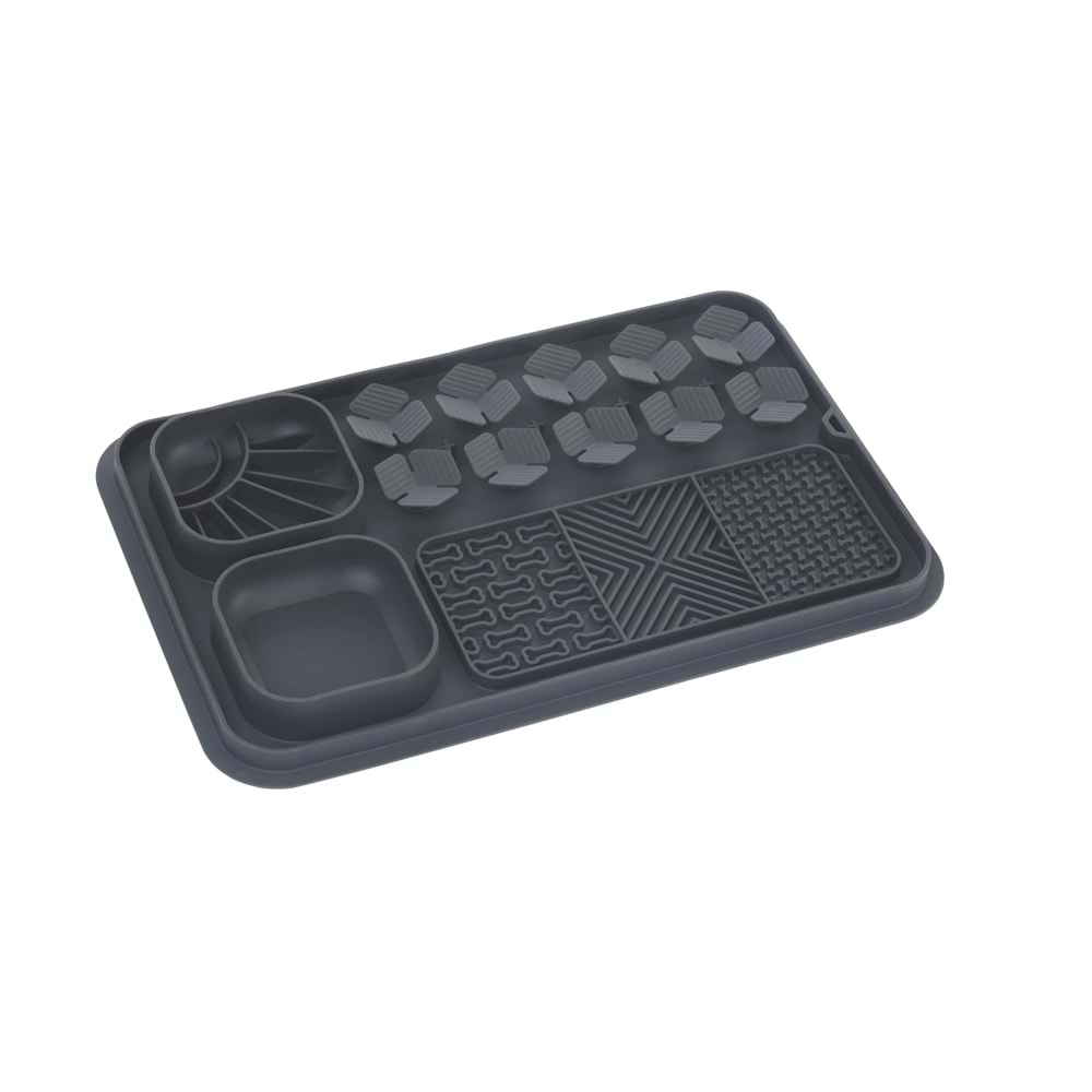 Lecca Pro 6İN1 Yavaş Beslenme ve Yalama Matı Black L Beden Brsp-60569408 -3