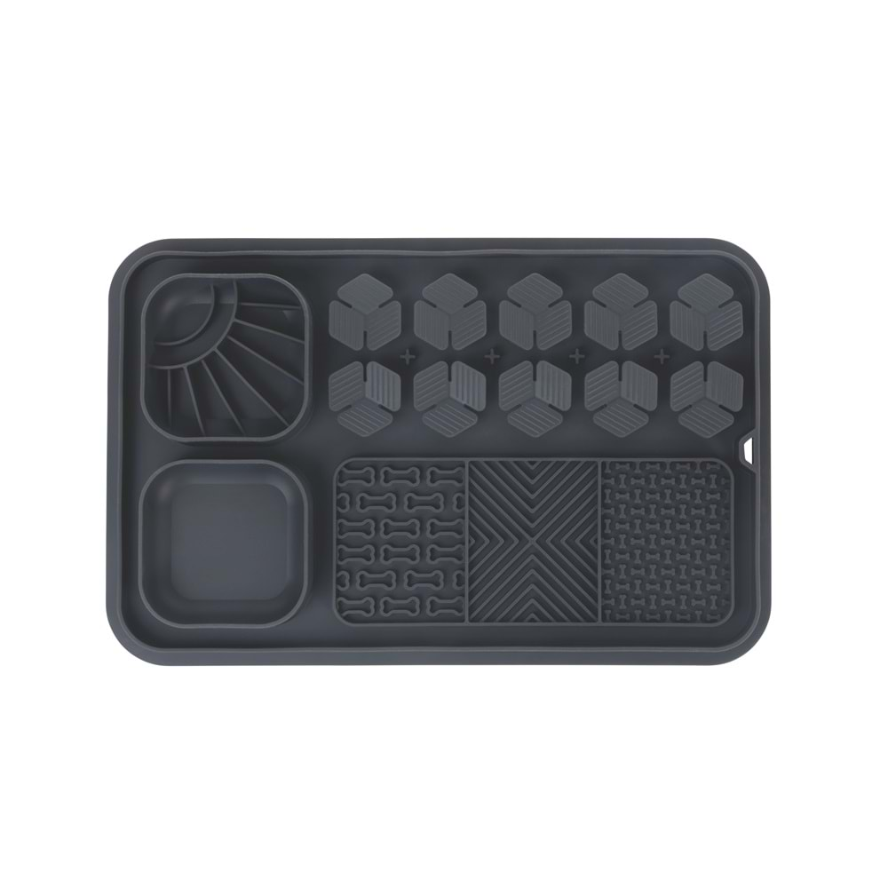 Lecca Pro 6İN1 Yavaş Beslenme ve Yalama Matı Black L Beden Brsp-60569408 -4
