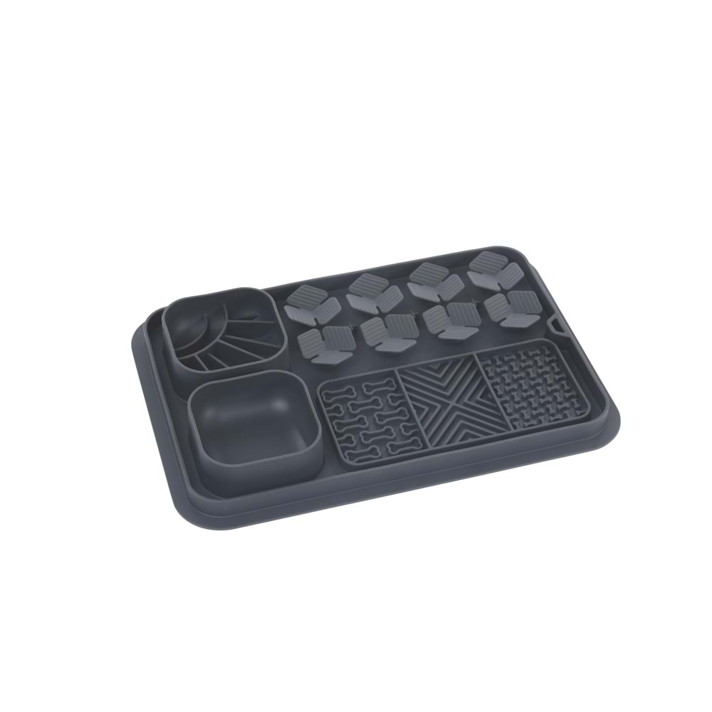 Lecca Pro 6İN1 Yavaş Beslenme ve Yalama Matı Black S Beden Brsp-60569108 -3