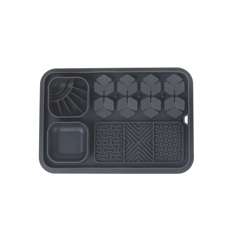 Lecca Pro 6İN1 Yavaş Beslenme ve Yalama Matı Black S Beden Brsp-60569108 -4