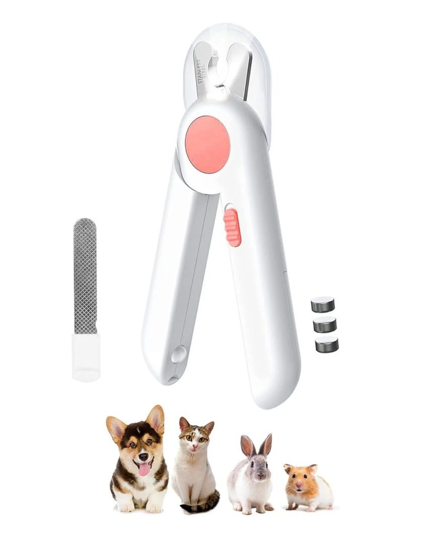 LED Işıklı Kedi Tırnak Makası Pembe-3