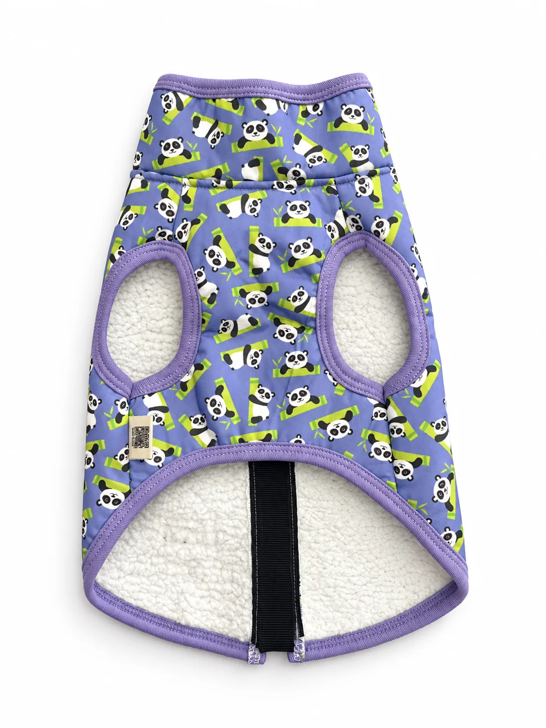 Lila Panda Pop Pet Montu / Yağmurluğu Kolay Giydirilebilir Kalıp S Beden -3