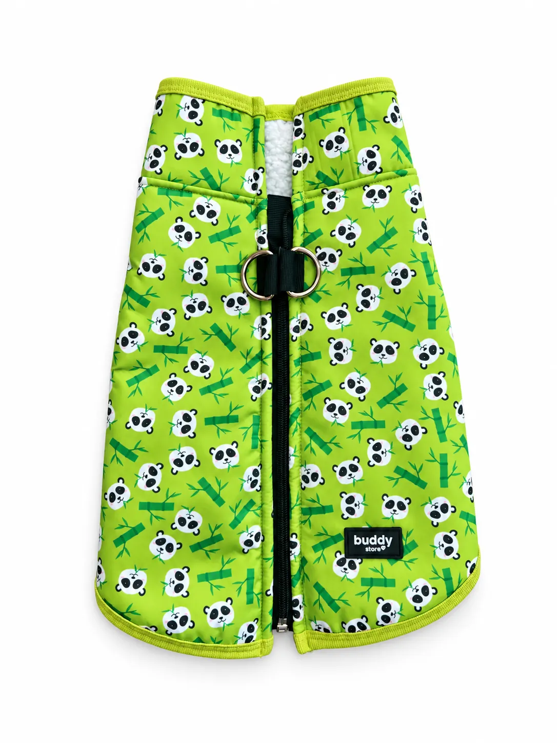 Lime Yeşil Panda Pop Pet Montu / Yağmurluğu Kolay Giydirilebilir Kalıp XS Beden -2