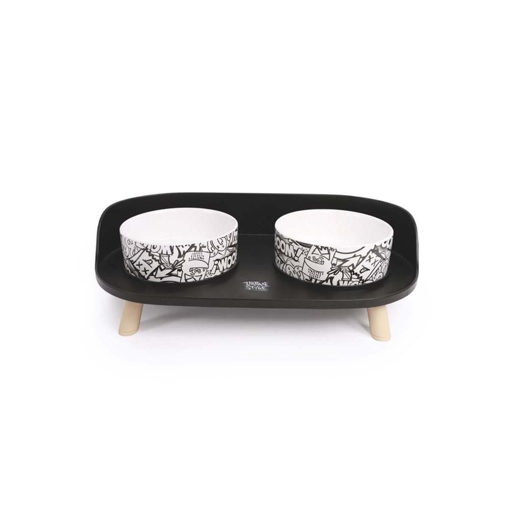 M-pets Altitude Urban Style 2li Mama Kabı Standı Black&White brsp-10554199 -1