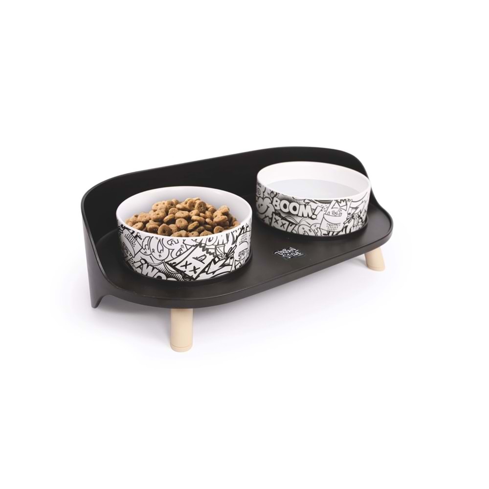 M-pets Altitude Urban Style 2li Mama Kabı Standı Black&White brsp-10554199 -2