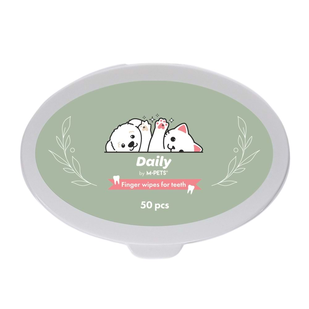 M-Pets Daily Kedi Ve Köpek Diş Temizliği İçin Parmak Pedi 50Li brsp-60103599 -4