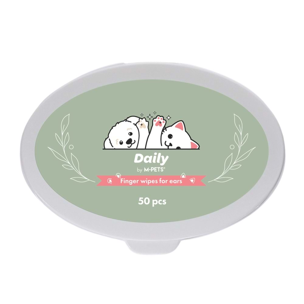 M-Pets Daily Kedi Ve Köpek Kulak Temizliği İçin Parmak Pedi 50Li brsp-60103799 -4