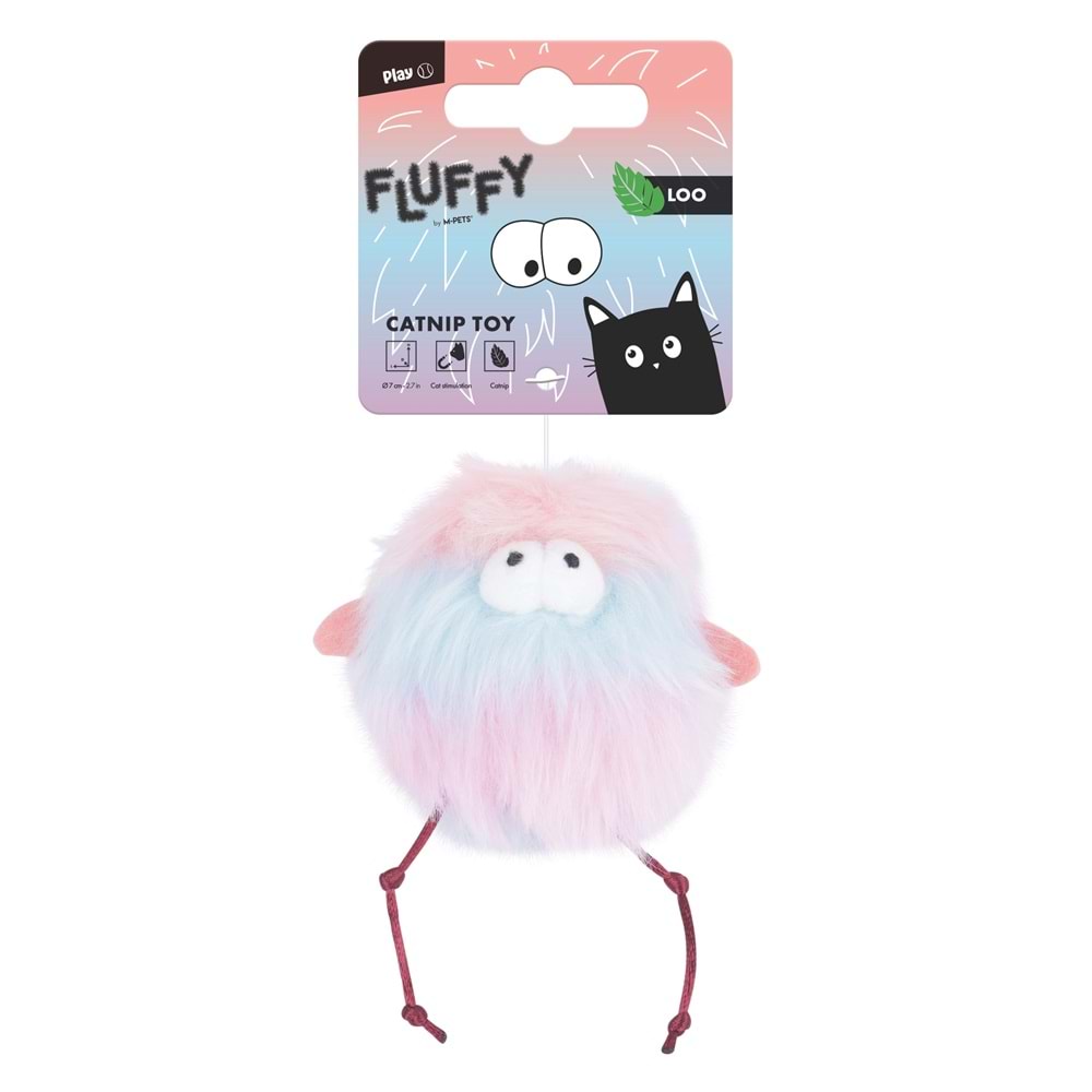 M-Pets M-Pets Fluffy Loo Catnipli Kedi Oyuncağı Multicolor brsp-20646799
