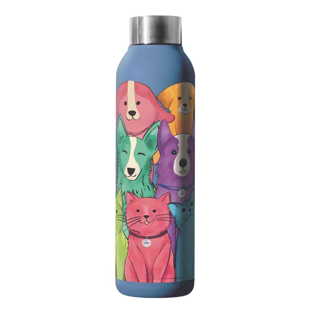 M-Pets M-Pets Petjoy Purrfect Petfamily Termos 500ml Light Blue brsp-60003099