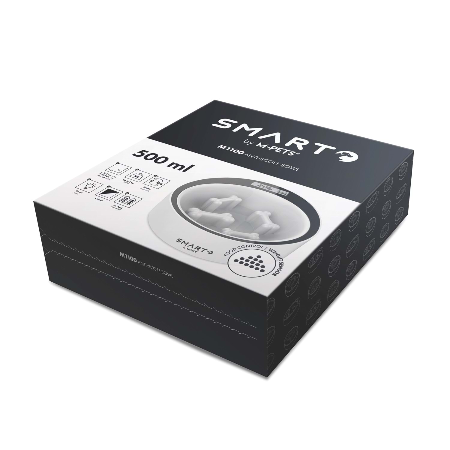 Marto M1100 Digital Tartılı Yavaş Yeme Mama Kabı 426ML Brsp-10540599 -1