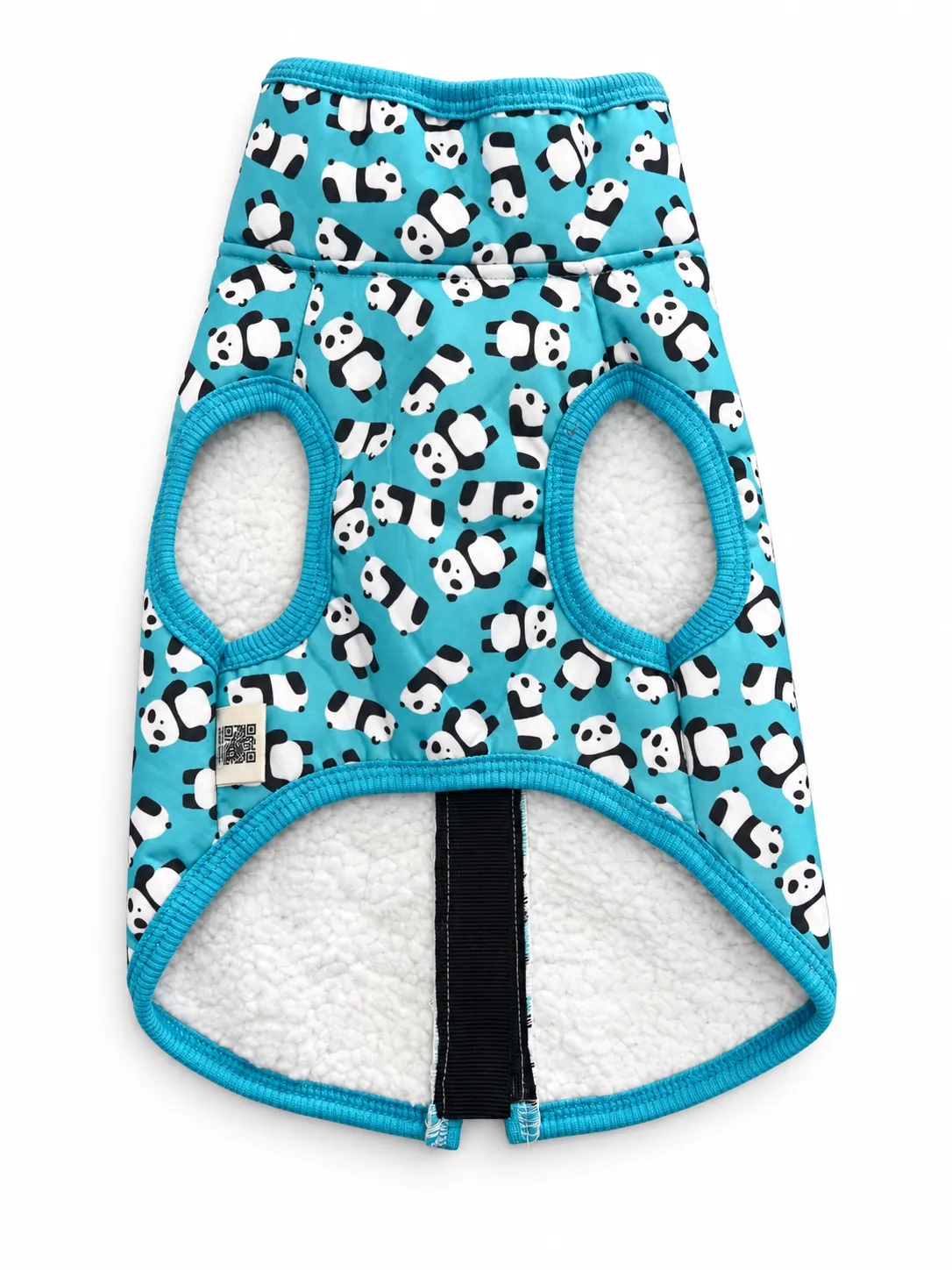 Mavi Panda Pop Pet Montu / Yağmurluğu Kolay Giydirilebilir Kalıp M Beden-3