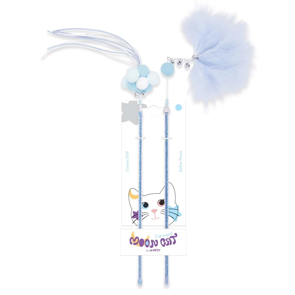 Mooncat Kedi Oyuncağı Olta Blue 2li Set Brsp-20651099 -1