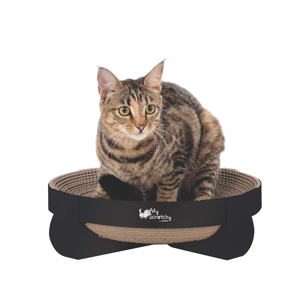 My Scratchy Cleveland Karton Tırmalama Black Brsp-20645299 -3