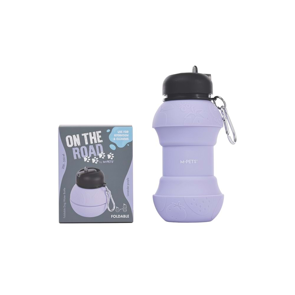 On The Road Katlanabilen Seyahat Suluğu 200-550 ML Mor Renk Brsp-10540999-2