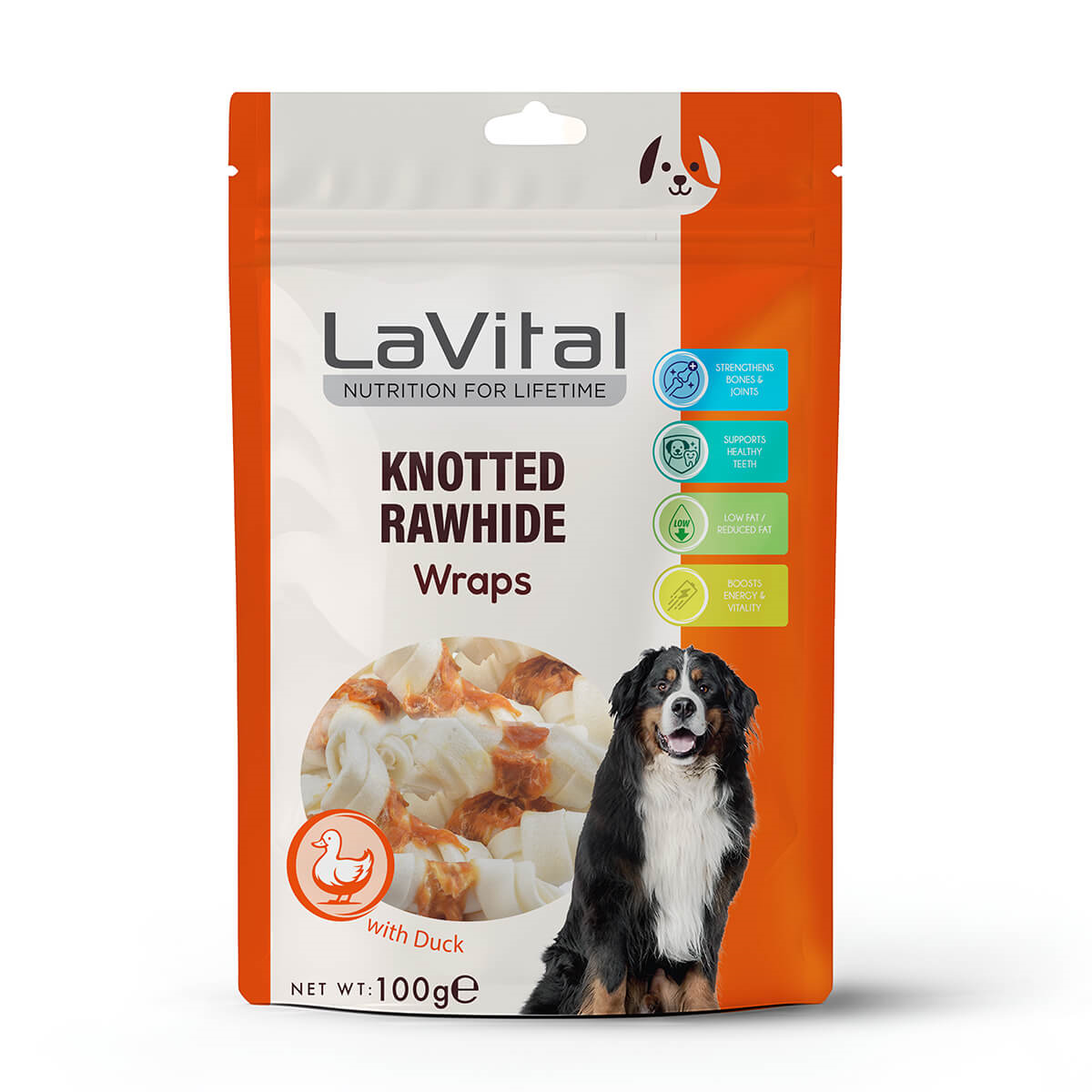 Ördek Eti Sarılı Kemik Köpek Ödülü 100GR-1