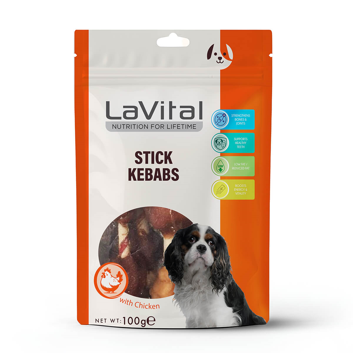 Ördek Eti Ve Tavuk Ciğerli Kebap Köpek Ödülü 100GR-1