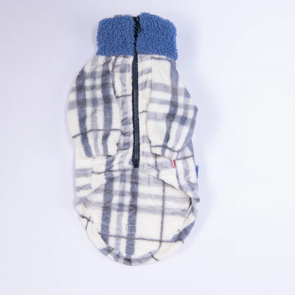 25214-Krem Chicago Checks Ceket L Beden-3