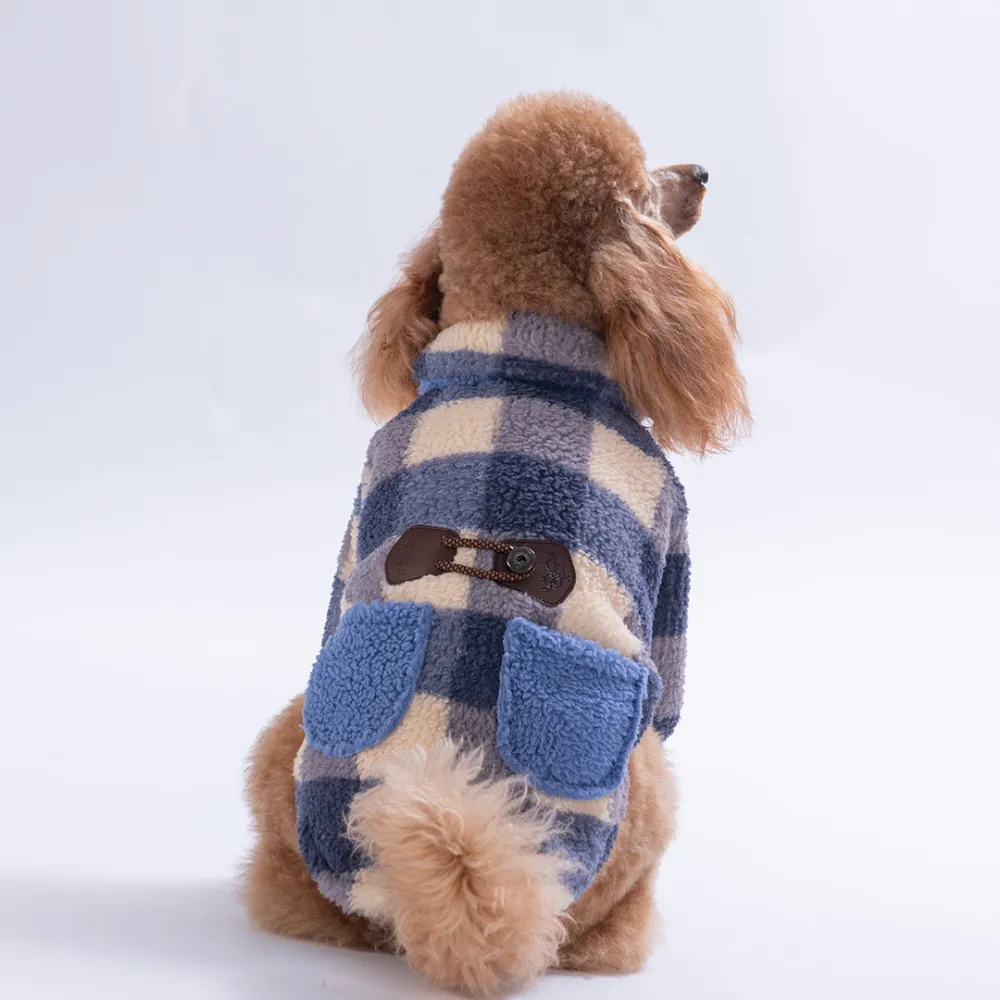 25216- Royal Mavi Chicago Checks Ceket L Beden-1