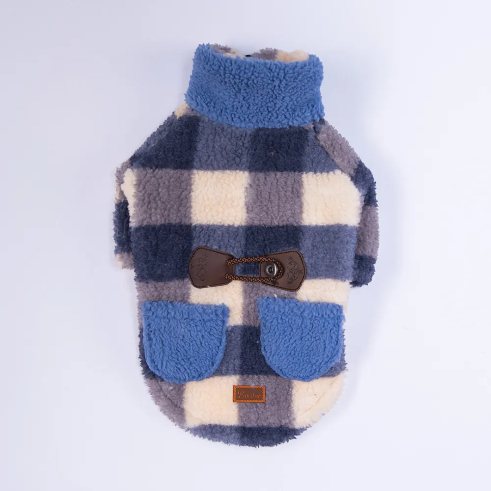 25216- Royal Mavi Chicago Checks Ceket L Beden-2