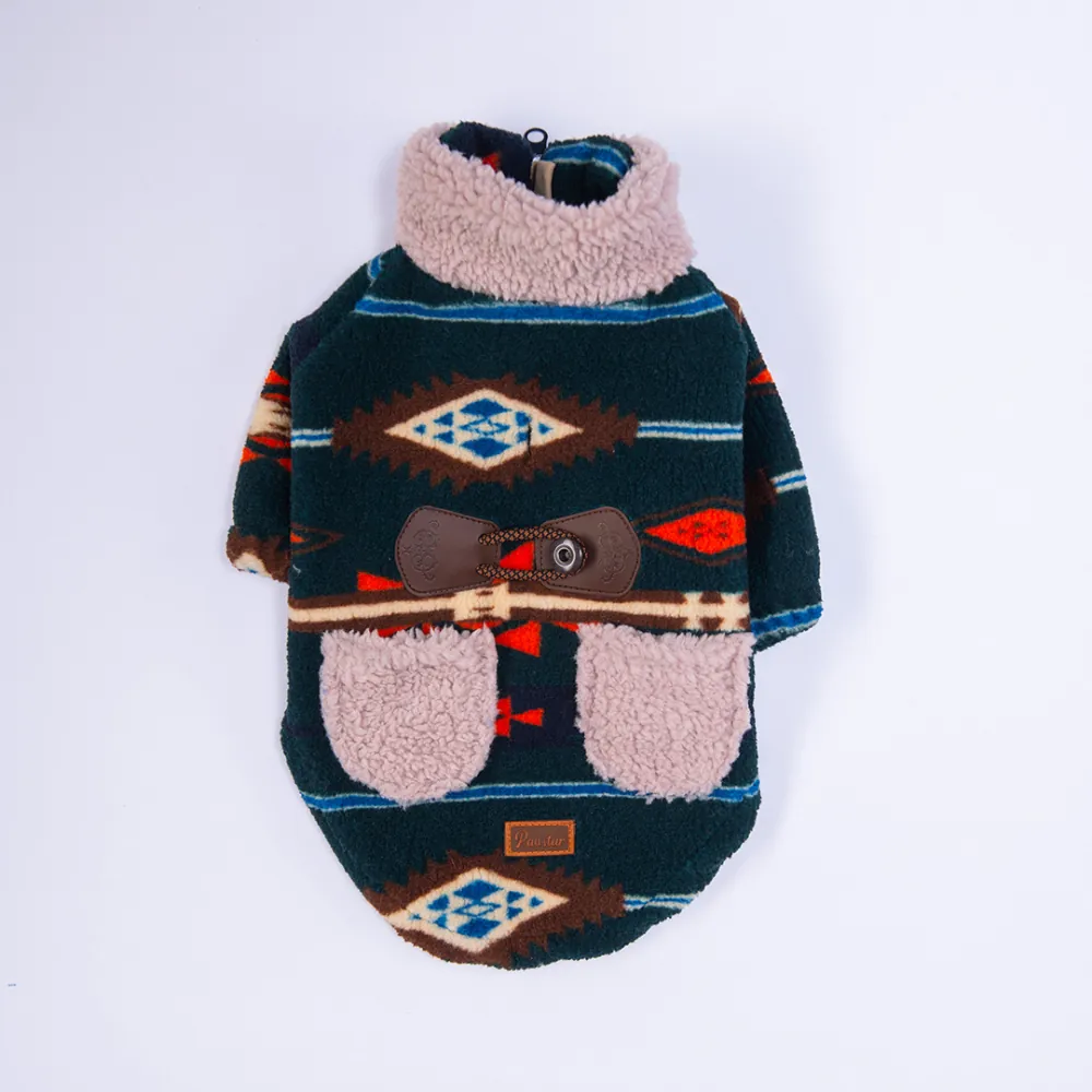 25220-Lacivert Chicago Ethnic Weave Ceket L Beden-2