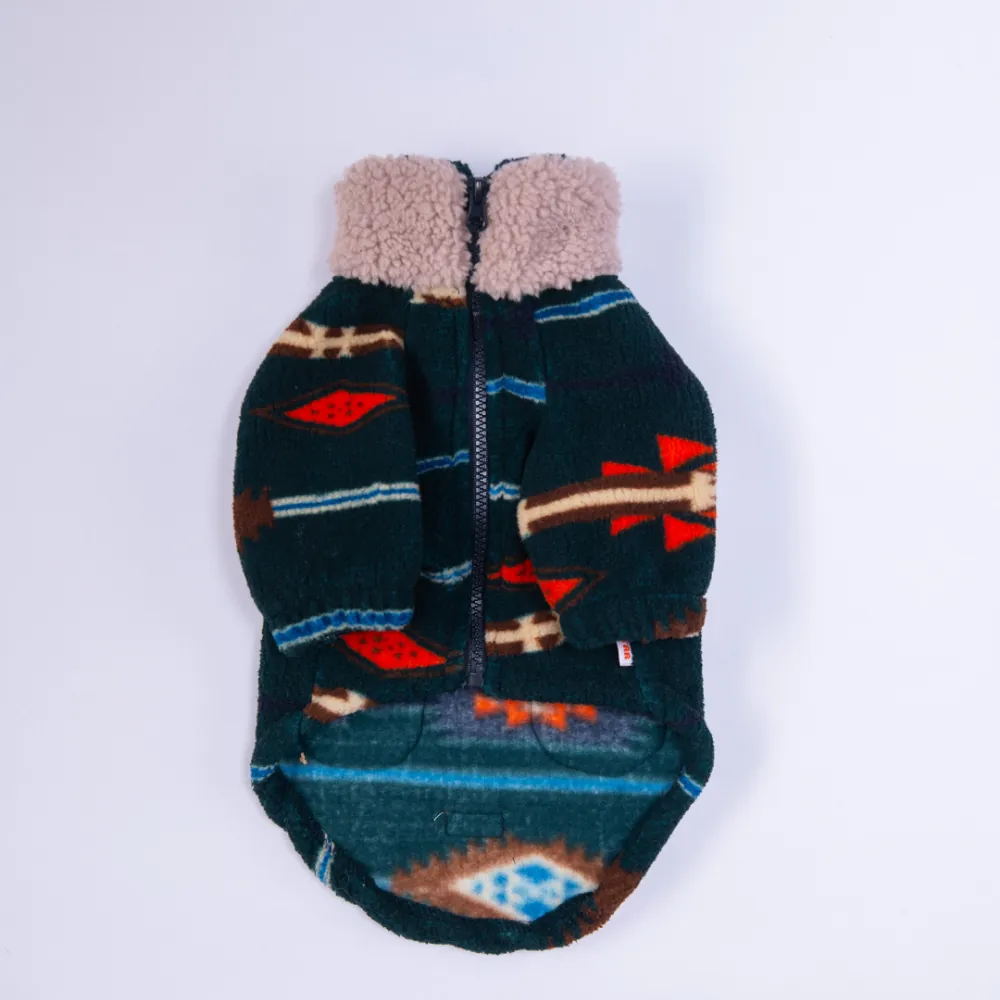 25220-Lacivert Chicago Ethnic Weave Ceket L Beden-3