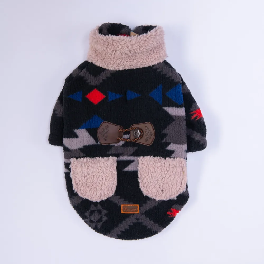 25222-Gri Chicago Ethnic Weave Ceket L Beden-2