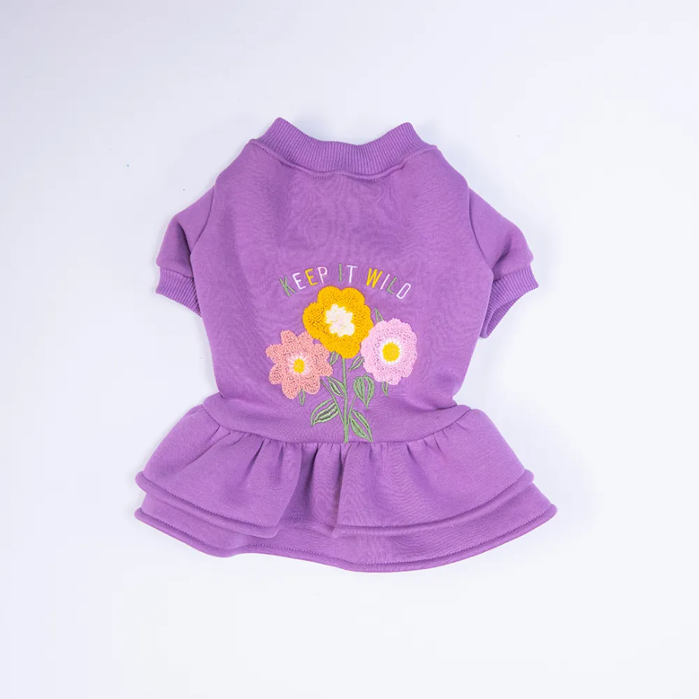 26302-Lila Arosa Nivalis Elbise XL Beden-2