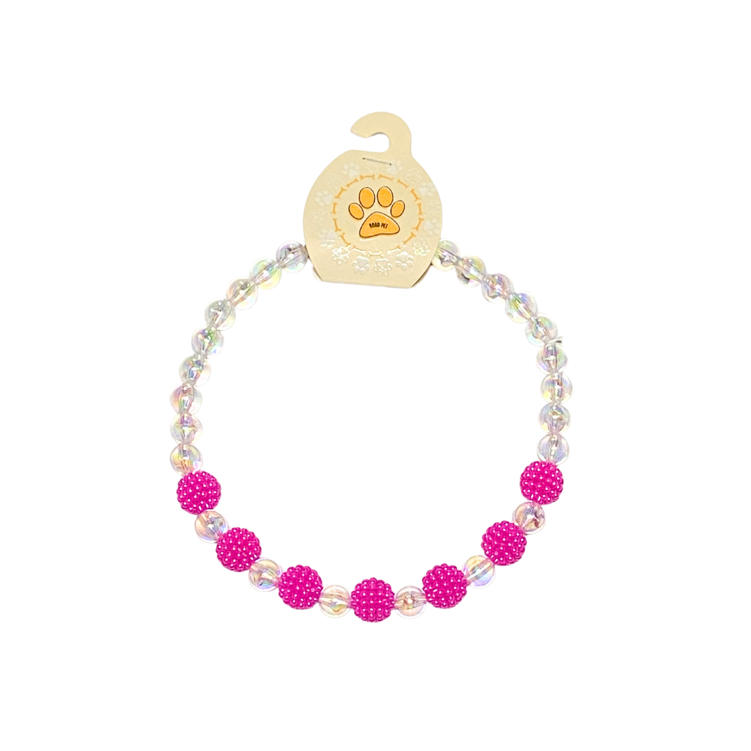 Pembe Topçuk İncı Kolye S-1