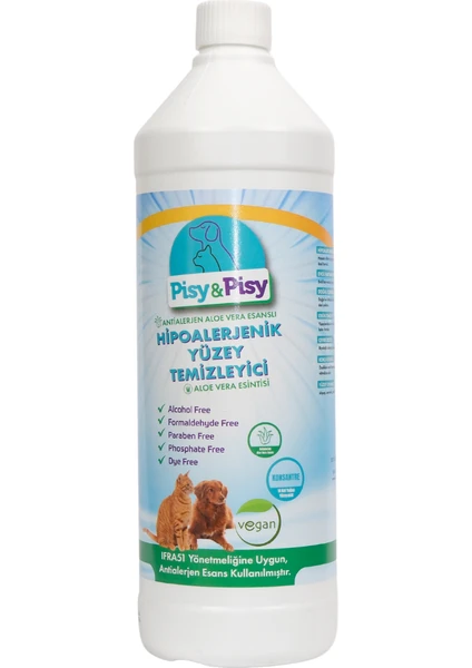 Pisy&Pisy Hipo Alerjenik Yüzey Temizleme Aloe Vera1000ml-1
