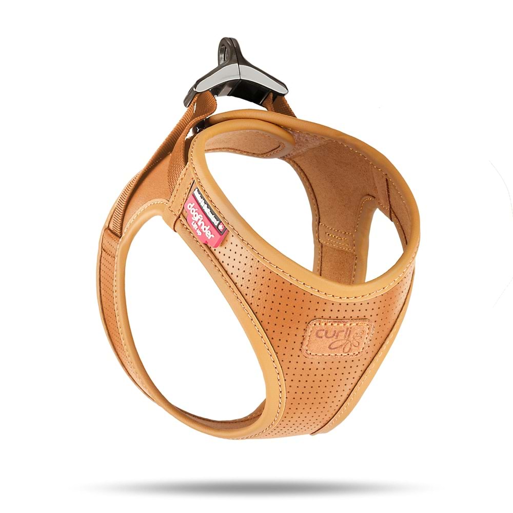 PN3116-CURLI APPLE LEATHER HARNESS BROWN 2XS-1