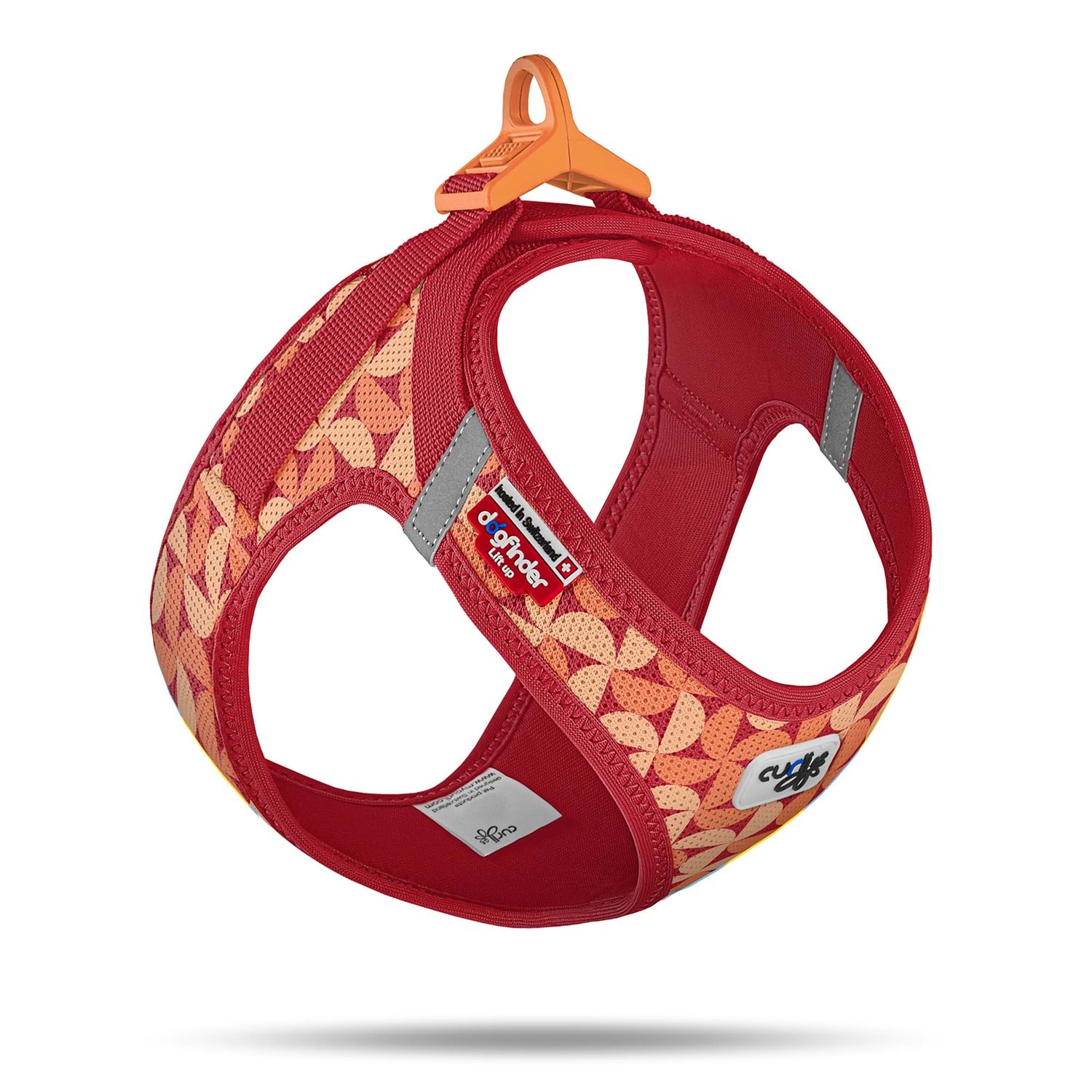 PN3669 Curli Vest Harness Air Mesh LE26 Semi Circle Red M -1