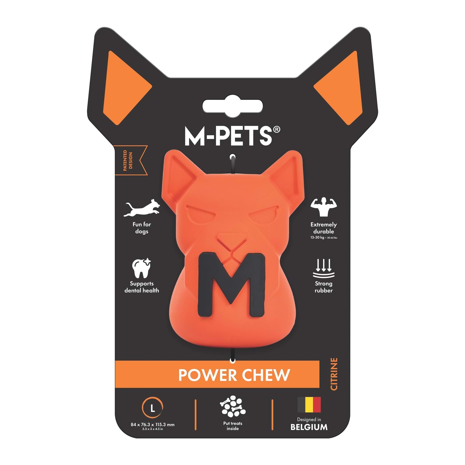 Power Chew Kauçuk Köpek Ödül Oyuncağı Citrine (L) Brsp-10675316-1