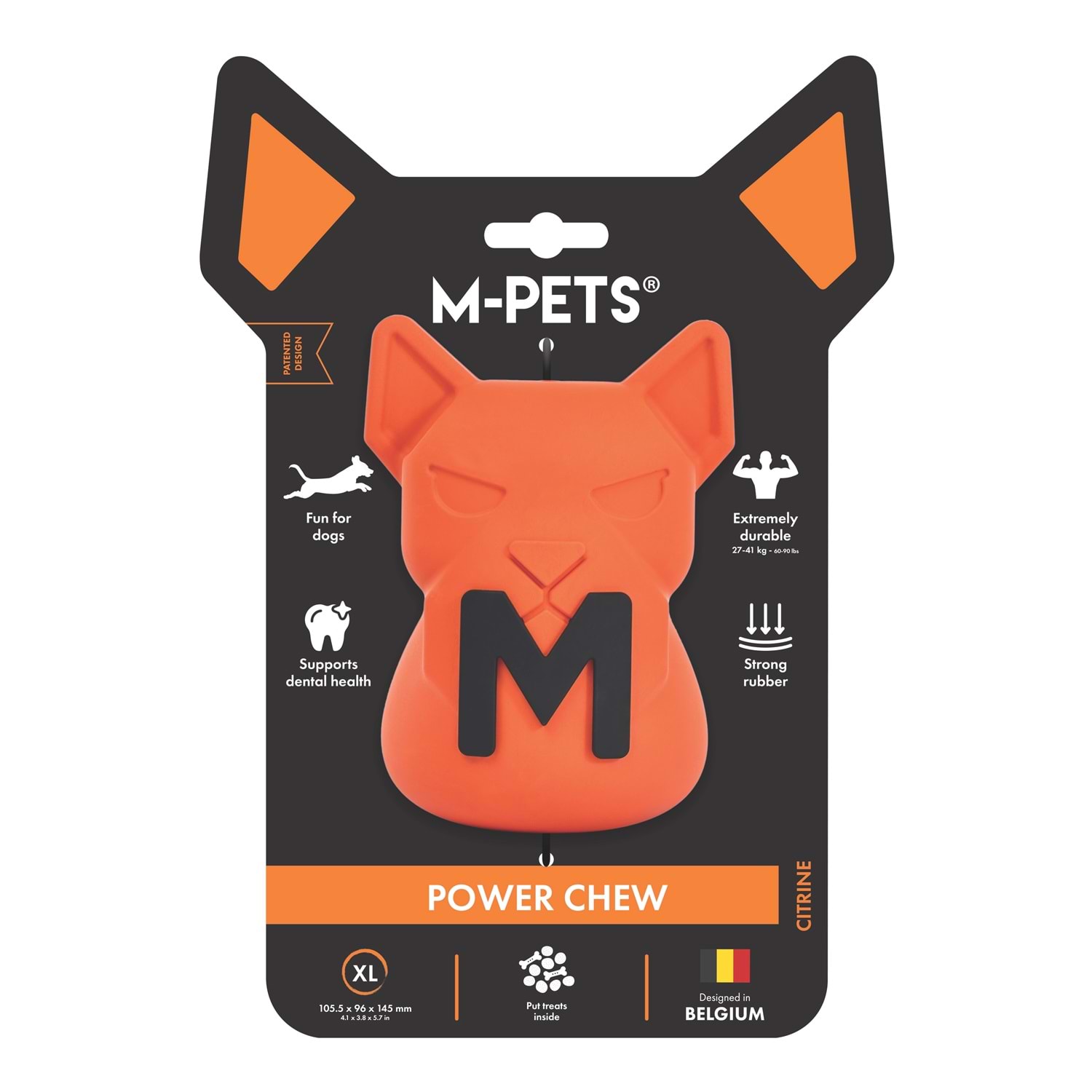 Power Chew Kauçuk Köpek Ödül Oyuncağı Citrine (XL)Brsp-10675416-1