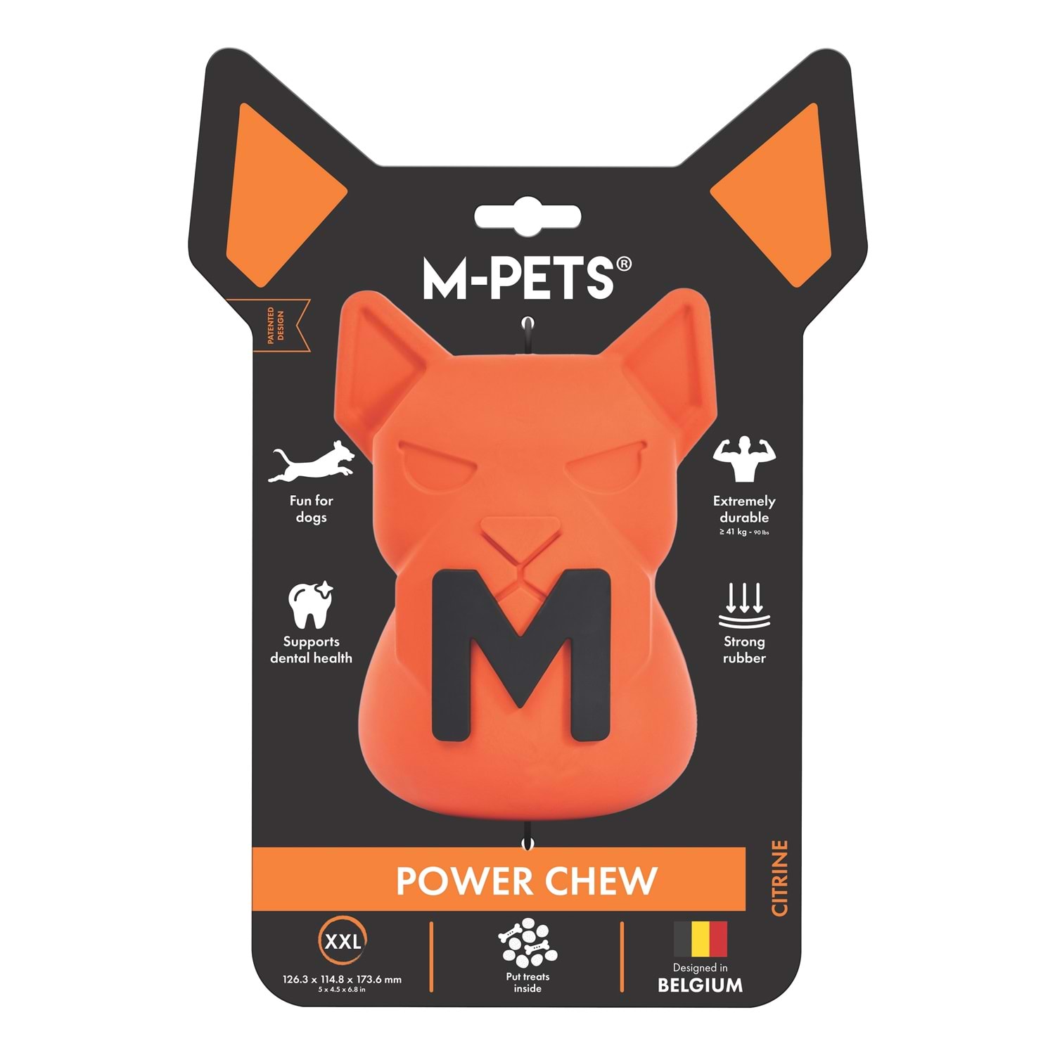 Power Chew Kauçuk Köpek Ödül Oyuncağı Citrine (XXL) Brsp-10675516-1