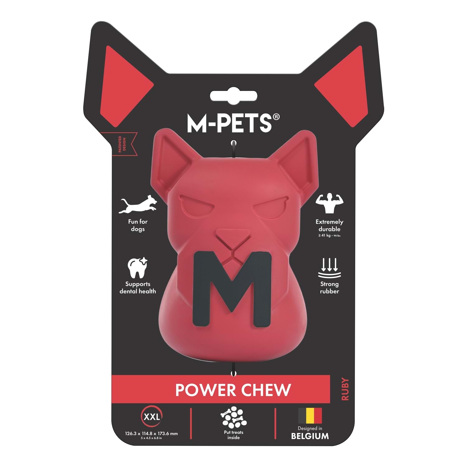 Power Chew Kauçuk Köpek Ödül Oyuncağı Ruby (XXL) Brsp-10674905-1