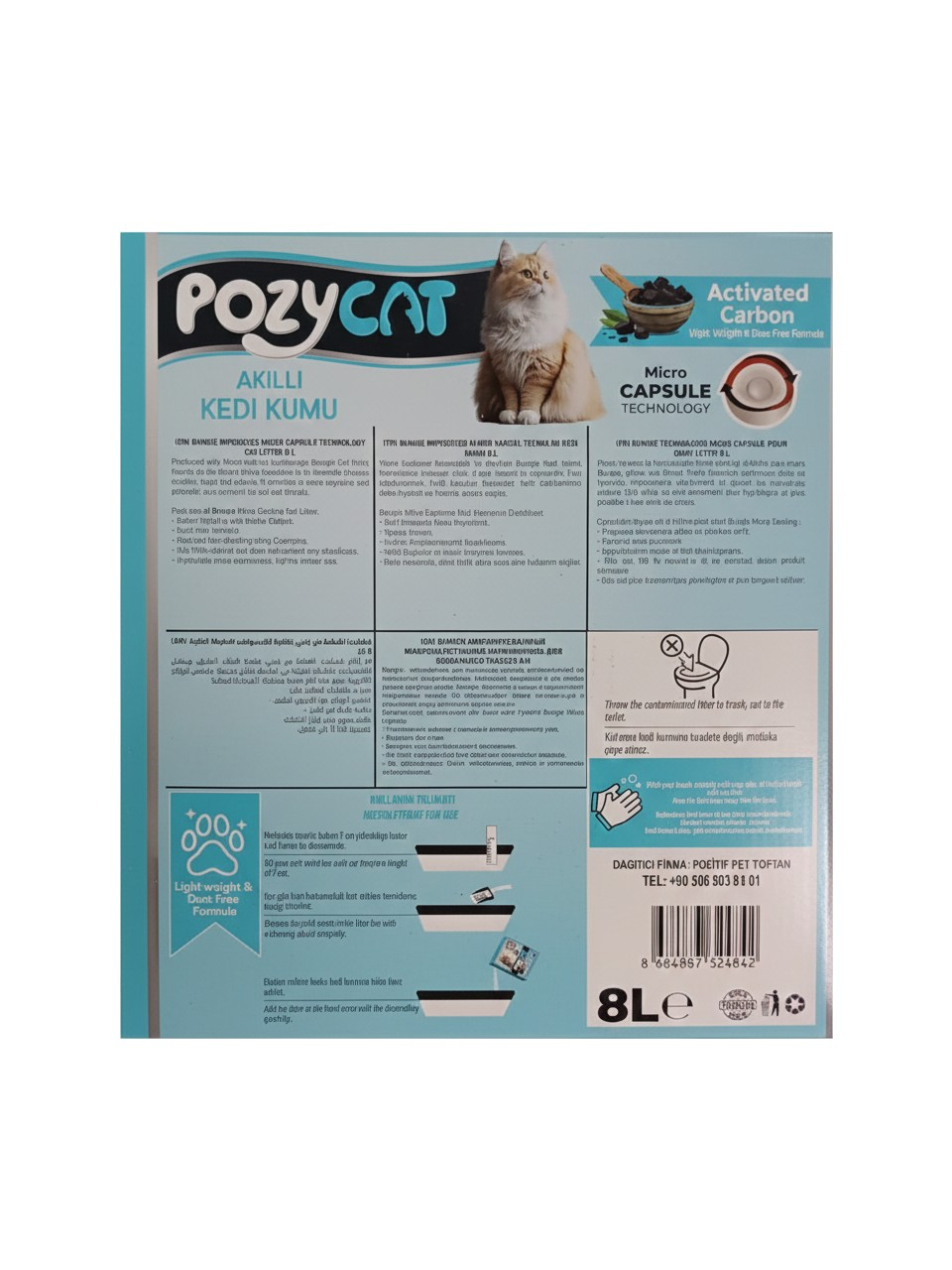 Pozycat Kedi Kumu Micro Capsule 8LT-2