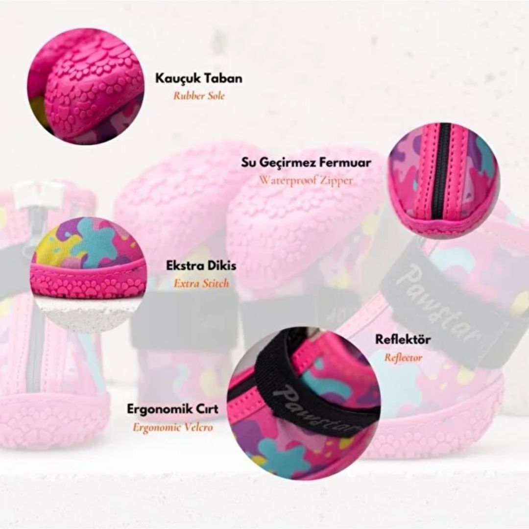 Rosea Camouflage Köpek Ayakkabısı PDS01 NO:4-2