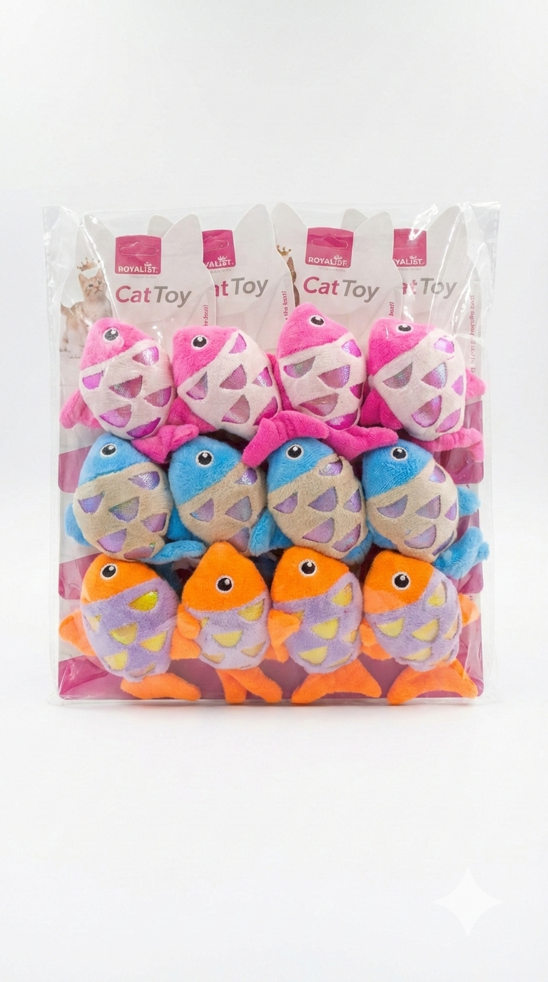 Peluş Balık Kedi Oyuncak - 03804-1