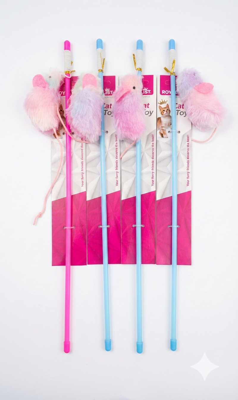 Pembe Kulaklı Fare Kedi Oltası - 03806-1