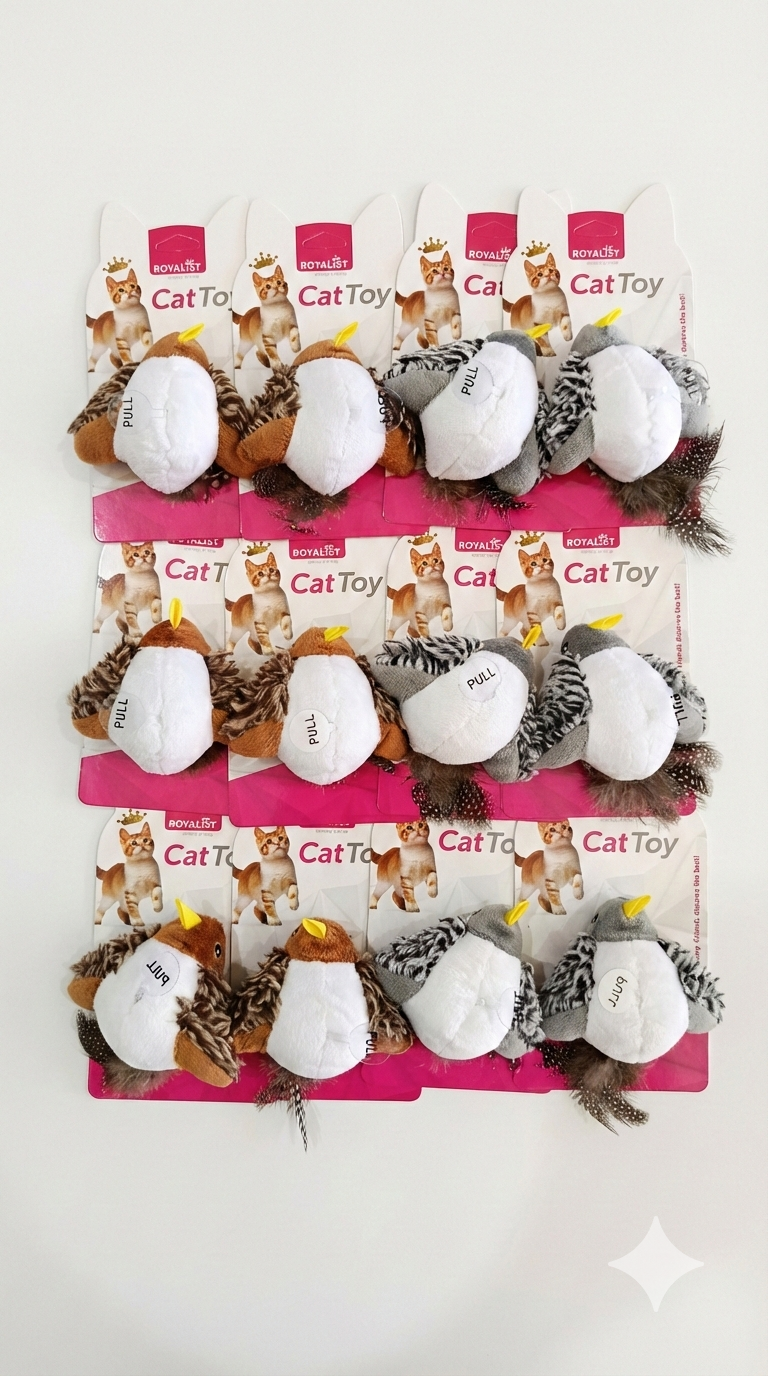 Puan Desenli Kedi Oyuncak Fare - 03792-1