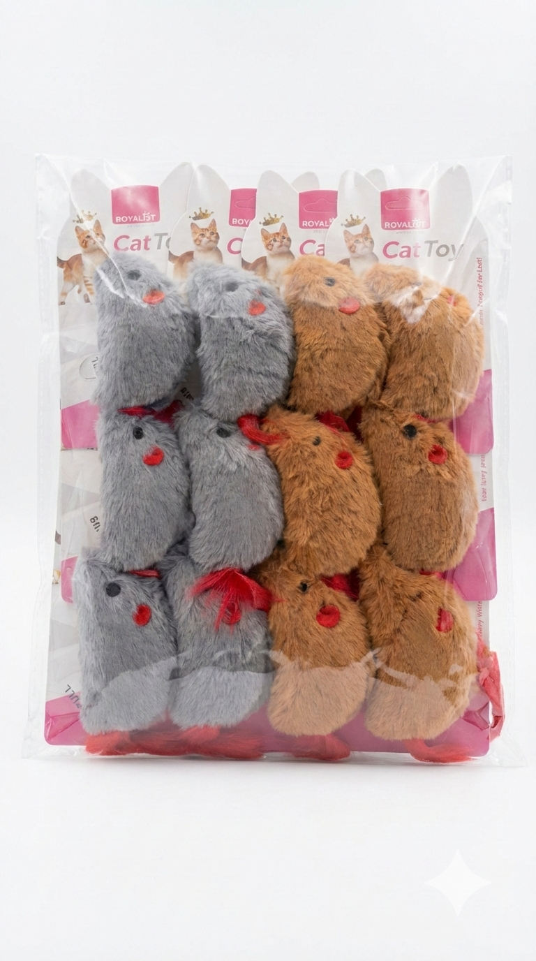 Zilli Kuyruk Peluş Kedi Oyuncak - 03787-1