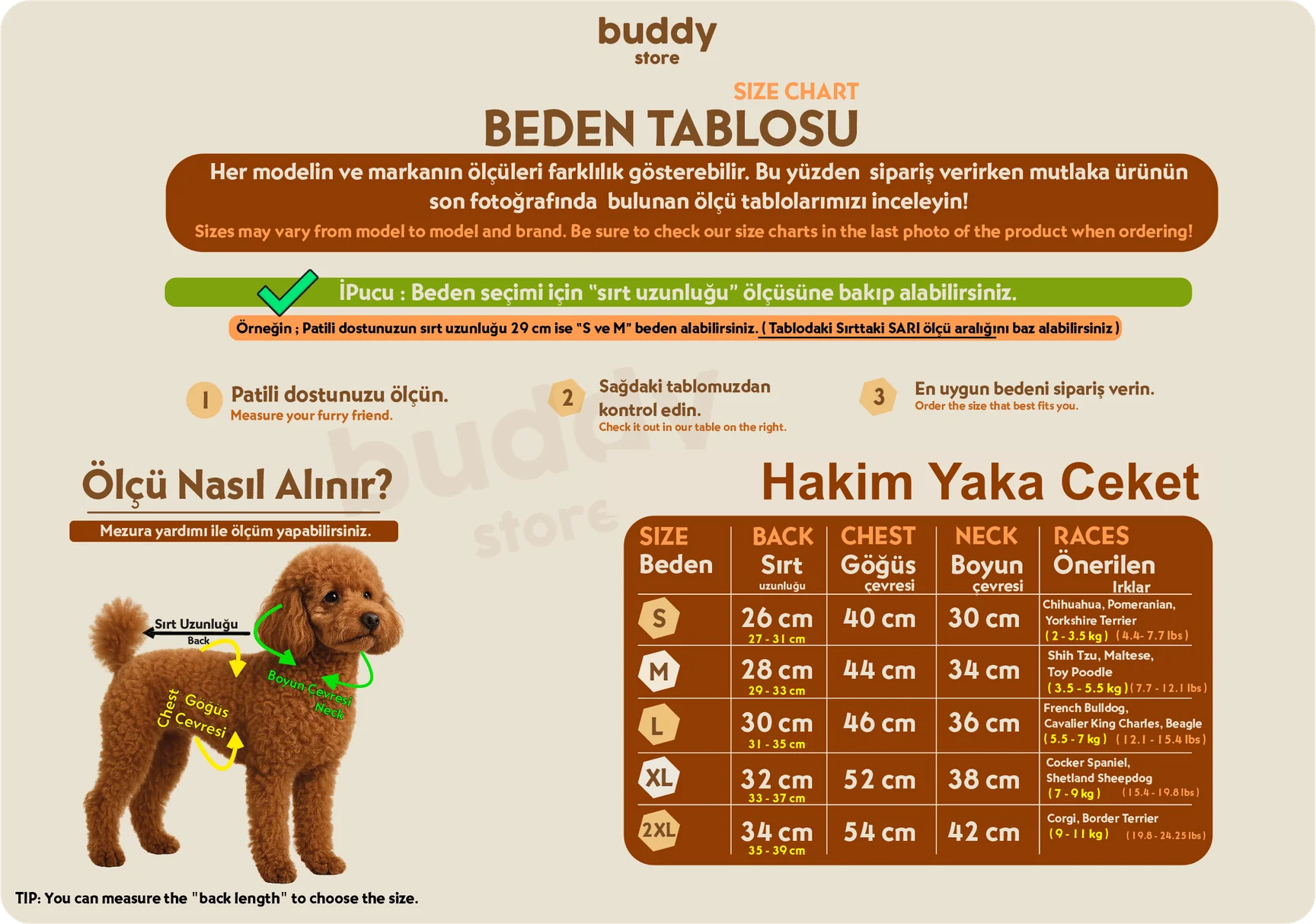 Sarı Hakim Yaka Comfort Fit Köpek Sweat Ceketi (WarmFlex Koleksiyonu) M Beden -3
