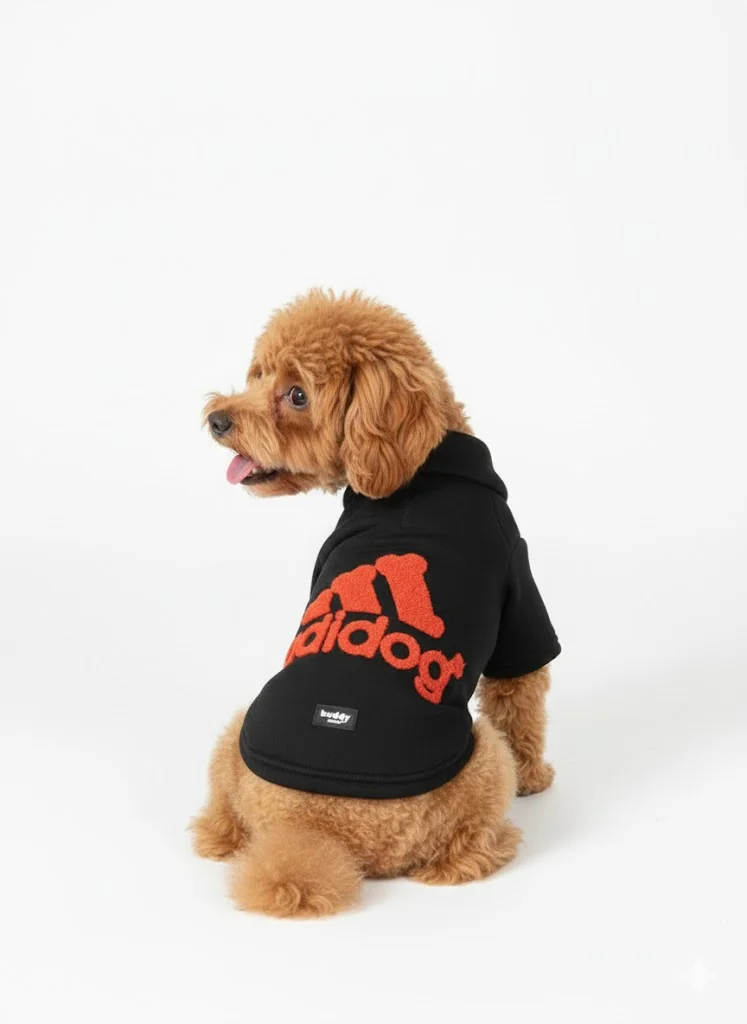 Siyah Hakim Yaka Comfort Fit Köpek Sweat Ceketi (WarmFlex Koleksiyonu) XS Beden-2