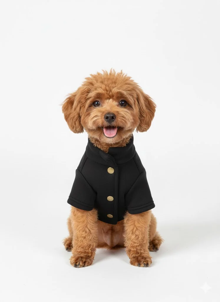 Siyah Hakim Yaka Comfort Fit Köpek Sweat Ceketi (WarmFlex Koleksiyonu) XL Beden-3