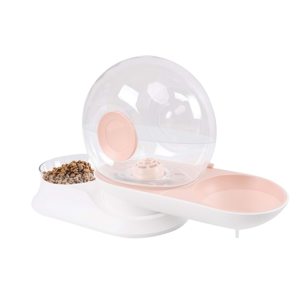 Snail Hazneli Su ve Mama Kabı Pembe Renk 2800 ML - 240 GR Brsp-60501699-2